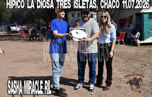 SASHA MIRACLE RIL 2DA SERIE POLLA POTRILLOS CFS, HIPICO LA DIOSA, TRES ISLETAS CHACO 11.07.2026