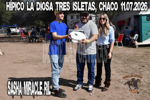 SASHA MIRACLE RIL 2DA SERIE POLLA POTRILLOS CFS, HIPICO LA DIOSA, TRES ISLETAS CHACO 11.07.2026