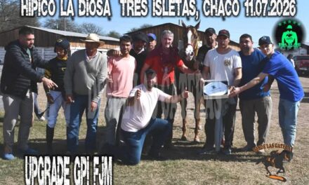 UPGRADE GPI FJM 1RA SERIE POLLA POTRILLOS CFS, HIPICO LA DIOSA, TRES ISLETAS CHACO 11.07.2026